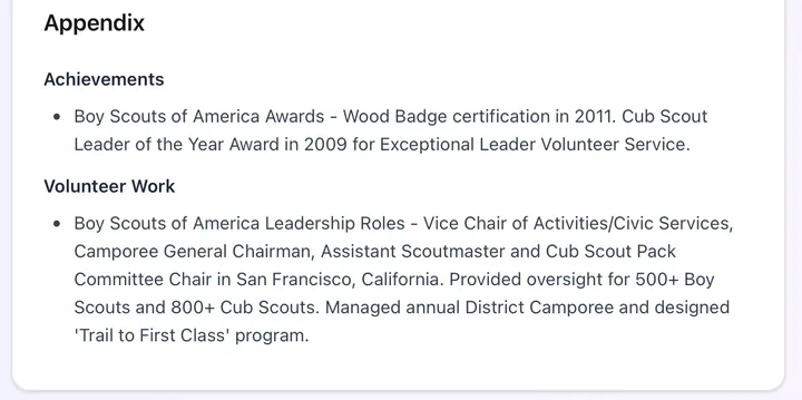 More Than Just a Resume: Showcase Your Full Potential with the New Appendix Section - Blog - ResumeFlow.ai