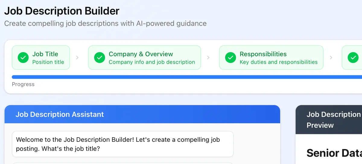 Free AI Job Description Maker: From Zero to Hire in Minutes with ResumeFlow's Smart Builder - Blog - ResumeFlow.ai